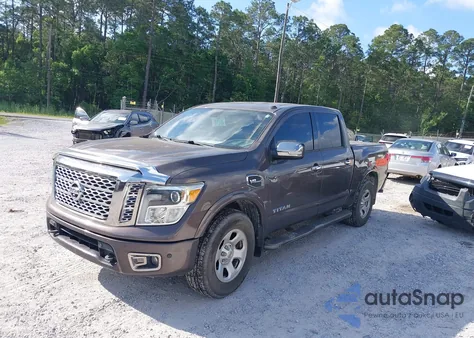 2017 Nissan Titan Platinum Reserve z USA, uszkodzony, nr VIN 1N6AA1E64HN502493